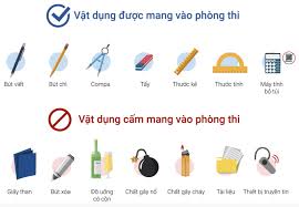 các vật dụng nên đưa vào phòng thi và không nên đưa vào