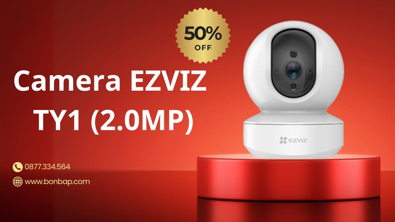 Camera EZVIZ TY1 (2.0MP) - An Ninh Toàn Diện, Hình Ảnh Sắc Nét