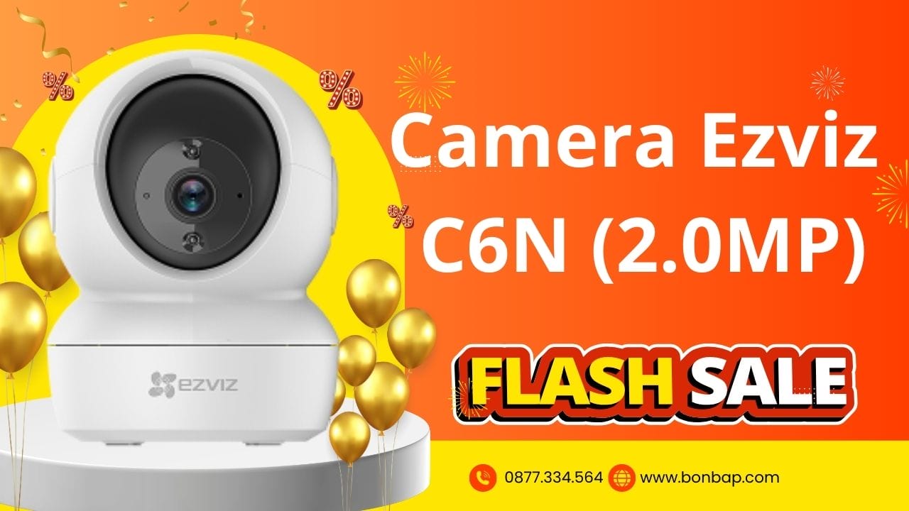 Camera EZVIZ C6N (2.0MP) - Quan Sát 360 Độ, Hình Ảnh Sắc Nét